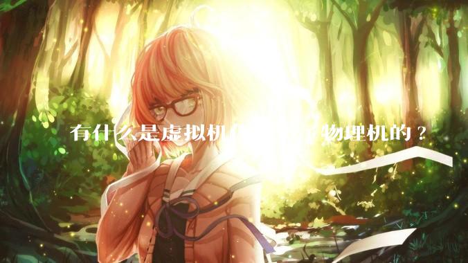 有什么是虚拟机代替不了物理机的?