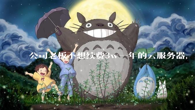 公司老板不想续费3w一年的云服务器，合理吗？